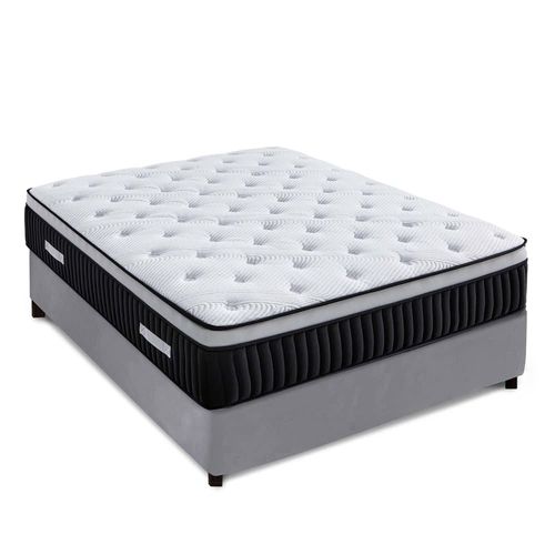 Matelas hybride mémoire de forme 180 x 200 cm épaisseur 37 cm