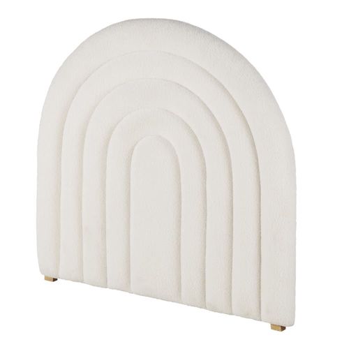 Tête De Lit 90 En Tissu À Bouclettes Écrues