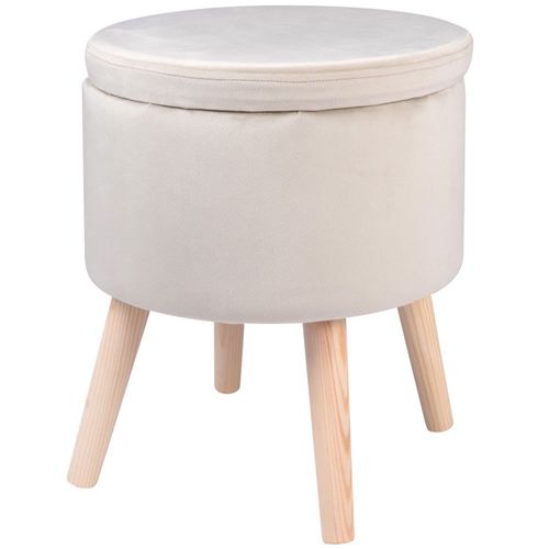 Tabouret Coffre Gris