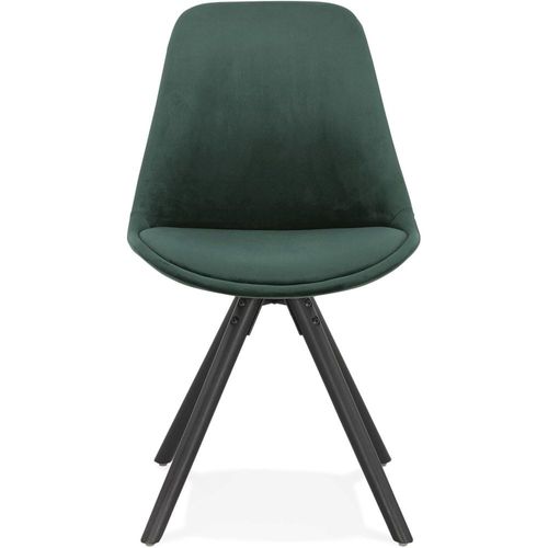 Chaise Tissu Vert H. Assise 46 Cm Rembourré