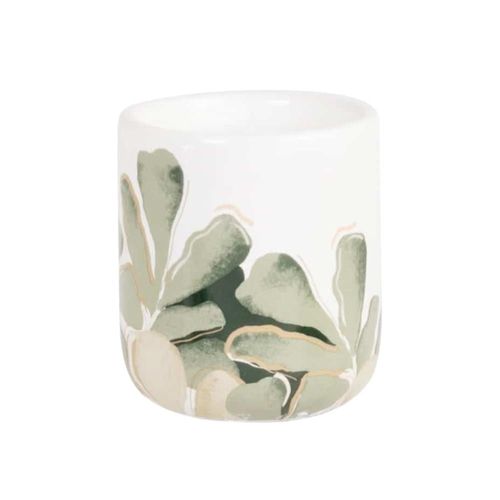 Bougie parfumée en dolomite verte et beige