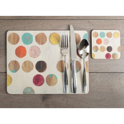 Lot De 4 Sets De Table Retro Spot