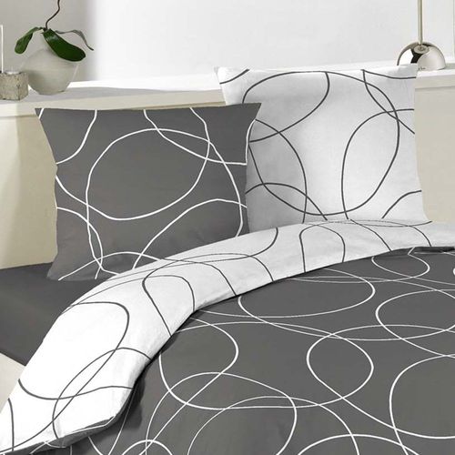 Parure De Lit Elton Polyester Gris 140x200 Cm