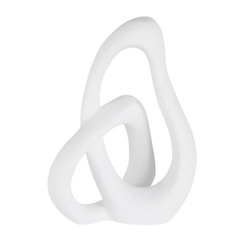 Statue abstraite en dolomite blanche H40
