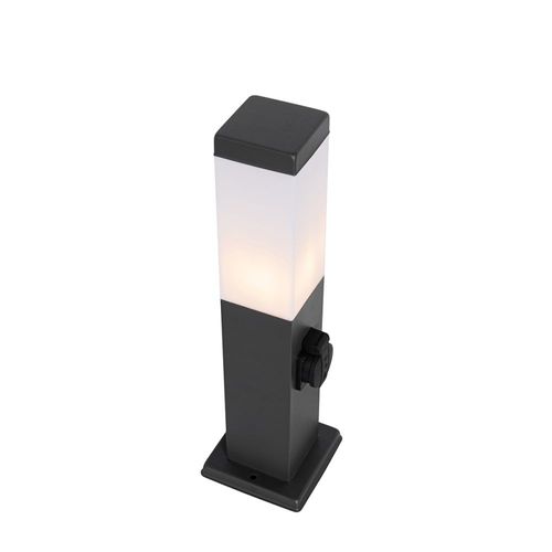 Lampadaire Extérieure Gris Foncé 45 Cm Avec Douille Ip44