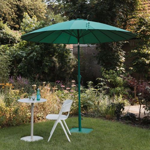 Parasol En Tissu Et Métal - Vert