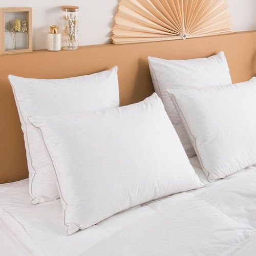 Oreiller Premium Naturel Anti-Acariens Ferme - 30% Duvet 60x60 Cm