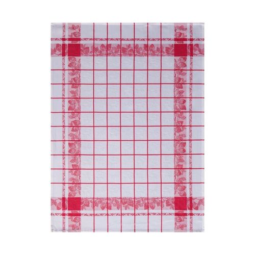 Torchon En Coton Rouge 60 X 80