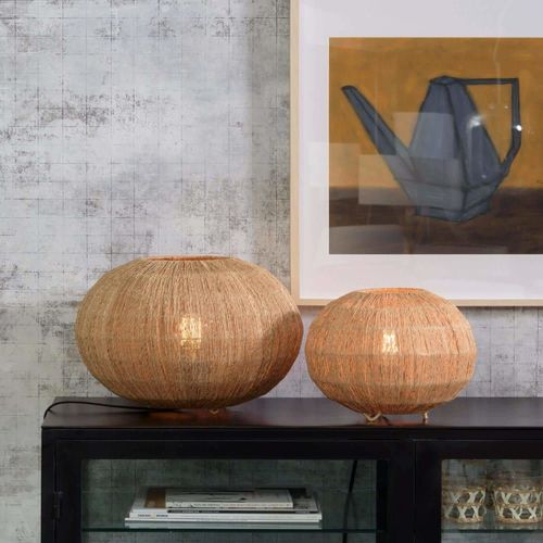 Lampe De Table Bambou Jute D25cm