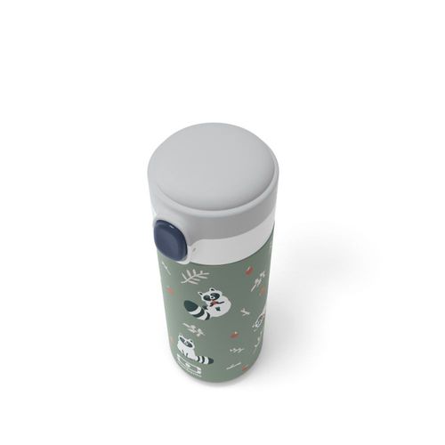 Gourde Isotherme À Bec Verseur 360ml En Inox Vert Raccoon