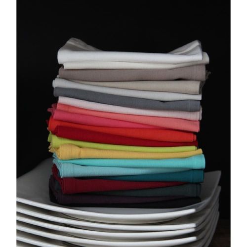 Serviette 40x40cm Fuschia En Tissu Rose