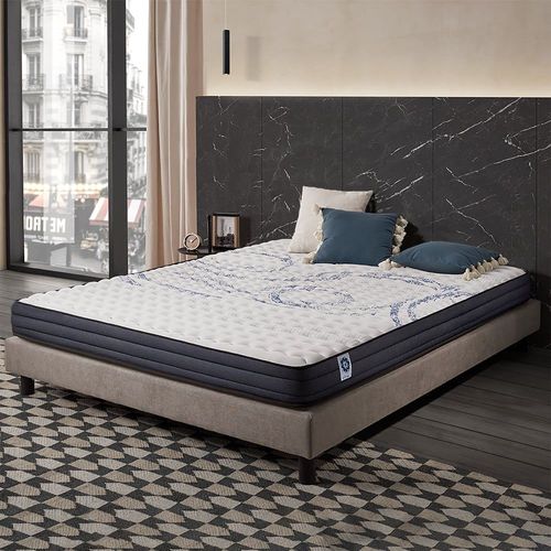 Pack de 2 matelas 90x190 cm - Blue Latex - Mousse HR
