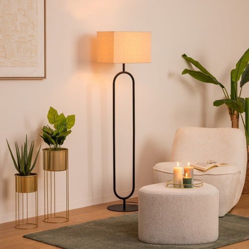 Lampadaire En Métal Noir 154cm