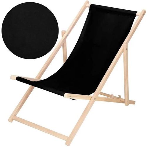 Springos® Transat Pliable En Bois ¿ Idéal Pour Le Jardin, La Plage Ou Le Balcon