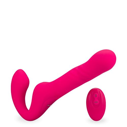 Strap-On Vibrant Et Va-Et-Vient Télécommandé Dualuv
