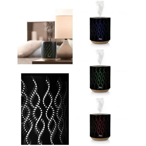 Diffuseur D'huile Essentielle Humidificateur D'air 200ml Couleur Led Ceramique 
