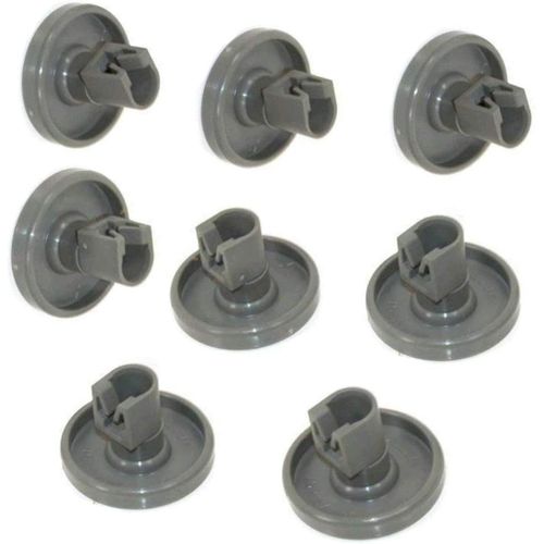 Roulettes pour panier inférieur de lave-vaisselle ¿ Compatibles avec Privileg, Faure, AEG, Electrolux, Zanussi. Jeu complet de 8 roulettes.