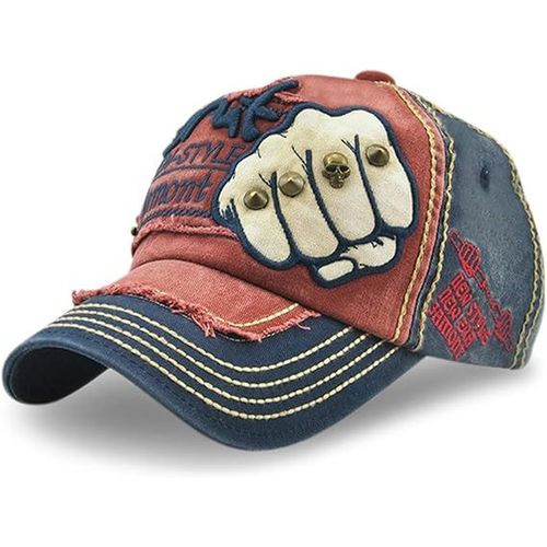 Casquette De Baseball Vintage Pour Homme Et Femme, Chapeau De Soleil, Style Hip-Hop, En Coton, Taille 56-60 Cm, Bleu Foncé