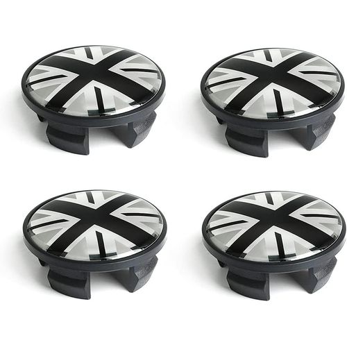 Lot De 4 Cache-Moyeux Décoratifs Pour Jantes De Voiture, 54 Mm, Pour Mn Cooper Jcw One S R55 R56 R57 R58 R59 R60 R61 Clubman Countryman (Noir)