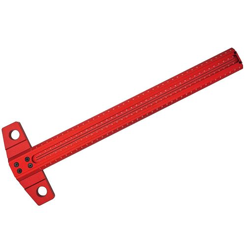 Règle de marquage à angle droit en aluminium (300 mm) avec équerre en T pour le travail du verre