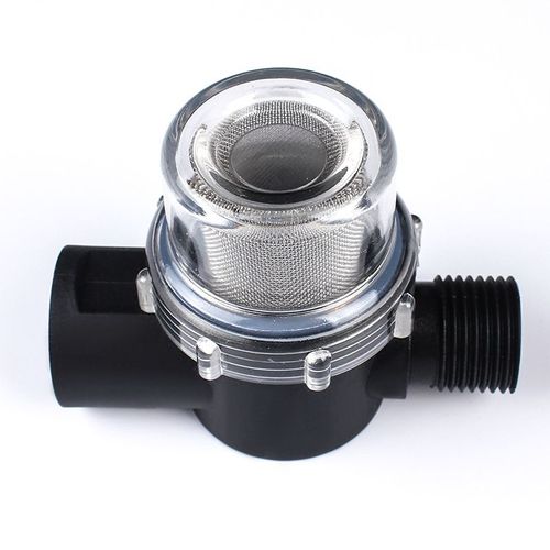 Filtre à mailles en ligne, filtre de pompe à eau, accessoires de modification de voie navigable, filtre à eau universel pour camping-car, pompe à eau pour camping-car, noir