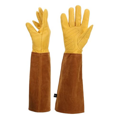 Gants de jardinage, gants de soudeur allongés, anti-coupure, anti-coupure