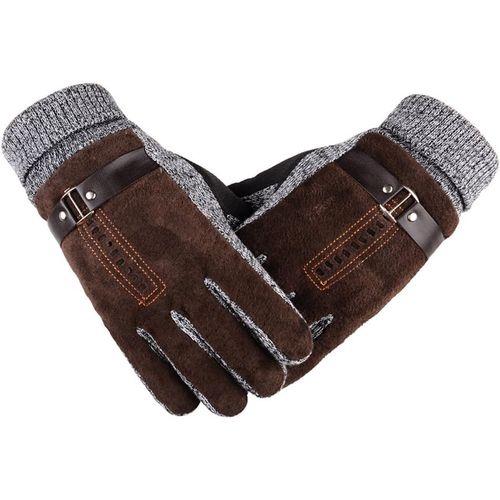Gants D'hiver Pour Homme, Écran Tactile, Sms, Conduite, Daim Épais