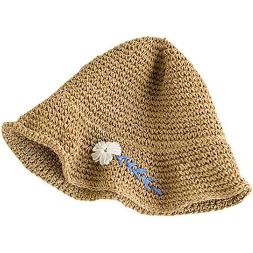 Béret En Paille Pour Femme, Bonnet Respirant, Léger Et Doux.