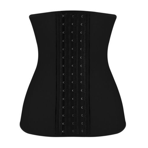 Combinaison Gaine En Latex Sans Bretelles Pour Femme, Taille Plate, Ventre Plat, Noir, Xl9, Avec Crochet Généreux, Ceinture Fourreau, Corset Taille Fine