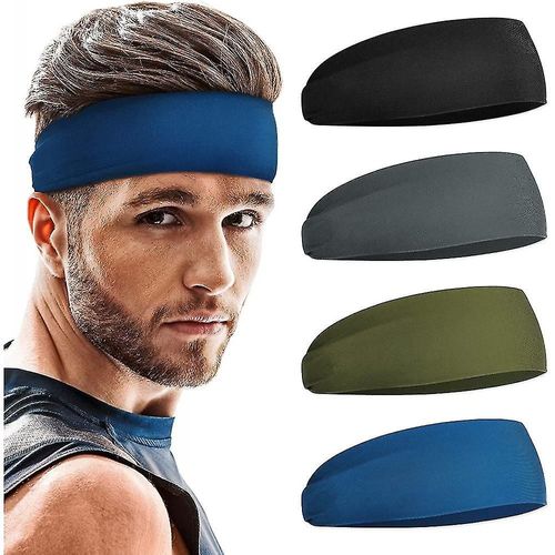 Bandeau Homme 4 Pack, Bandeaux Sports Unisexes