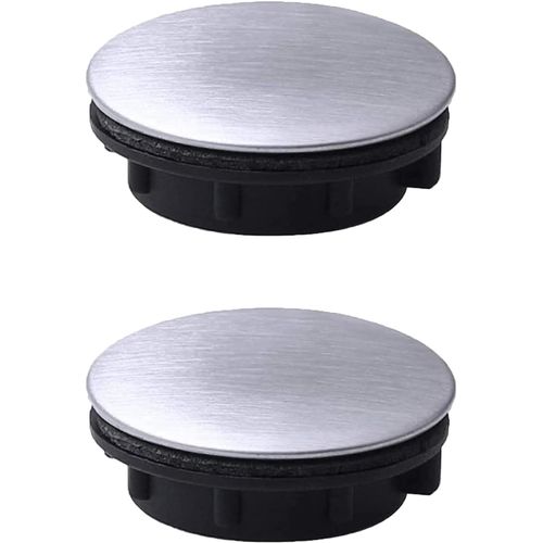 Lot de 2 cache-trous pour évier en acier inoxydable, pour robinet, pour salle de bain et cuisine (trou d'installation de 28 à 40 mm)