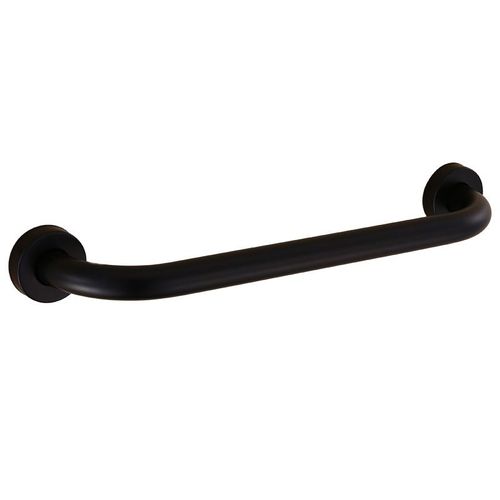 Barre d'appui de salle de bain, poignée de sécurité pour douche, barre d'appui antidérapante de 43 cm pour salle de bain, baignoire, toilettes (noir)