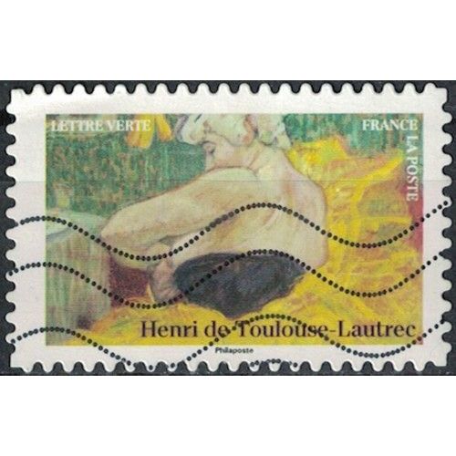 France 2024 Oblitéré Used Impressionnisme Musée D'orsay Henri De Toulouse Lautrec Clownesse Cha U Kao Y&t Fr 2402