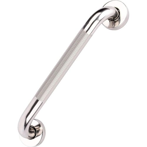 Barre d'appui de salle de bain, 30 cm, antidérapante, en acier inoxydable 304, poignée de sécurité chromée pour toilettes, cuisine, chambre à coucher, vis dissimulées, fixation murale