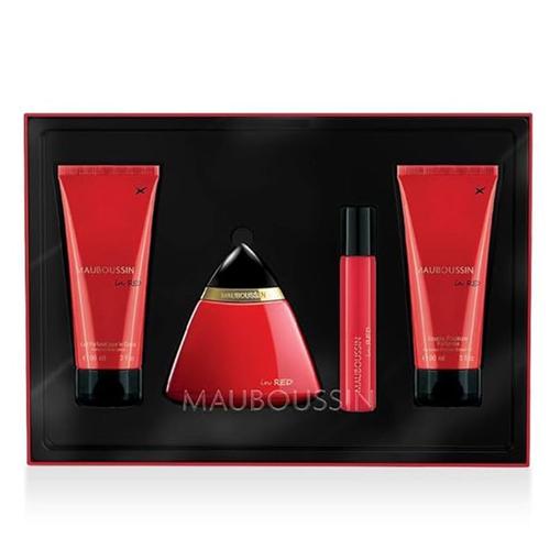 Coffret Parfum 'femme In Red' 4 Pieces Edp 100ml + Edp 20ml + Lait 90m Femme Mauboussin 