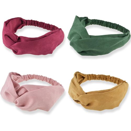 Serre-Tête Élastique Vintage À Fleurs Pour Femme, Taille Unique, Beige, Rose, Bordeaux, Vert