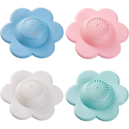 Bouchons De Douche En Silicone Avec Ventouses, Pour Baignoire Et Douche, Lot De 4