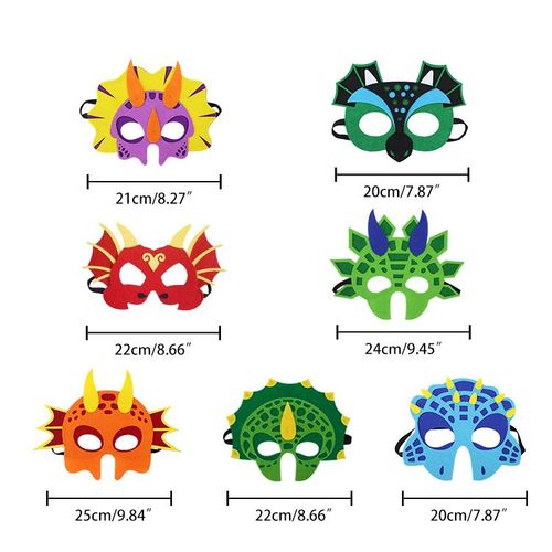 Kit De Masques De Dinosaures Assortis
