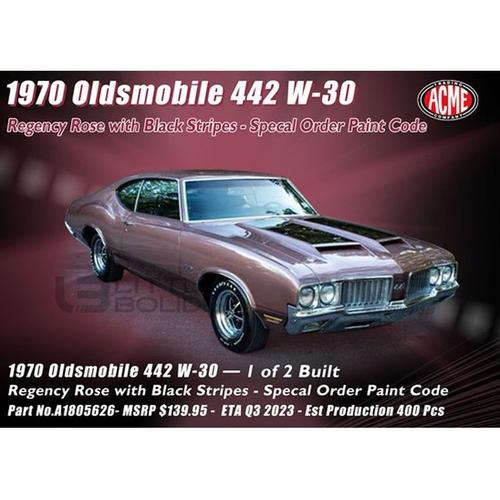 Acme 1/18 1805626 Oldsmobile 442 W-30 - 1970 Diecast Modelcar-Acme