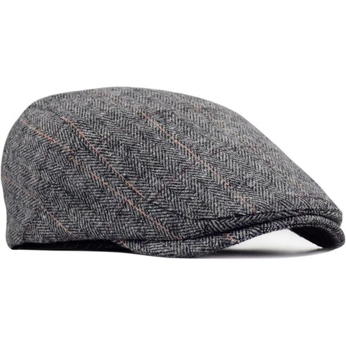 Béret Plat Pour Homme, Casquette De Golf, Casquette Gavroche, Casquette Plate En Feutre De Laine, Casquette Unisexe, Style Rétro, Automne 56-59 Cm, Tweed, Taille Unique