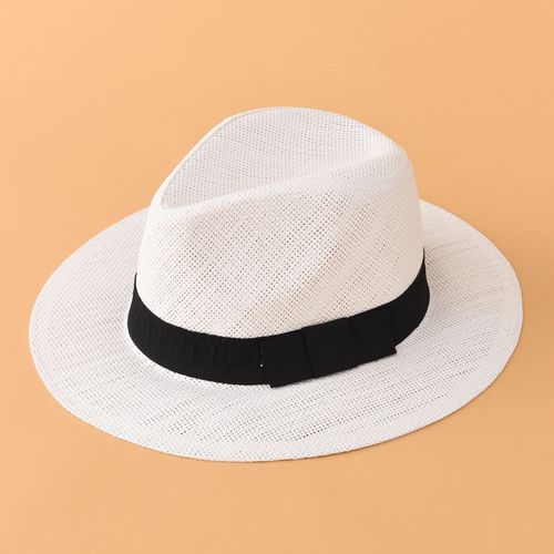 Panama Blanc Pour Homme Ou Femme Chapeau De Paille Classique
