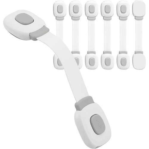 Bloc De Sécurité Pour Porte De Bébé (6 Pièces), Verrous De Tiroir, De Placard Et De Réfrigérateur, Protection Pour Enfants, Baby Home