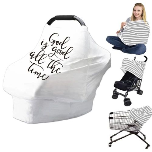 Housse D'allaitement Et Poncho D'allaitement Pour Bébé - Housse Multi-Usages Pour Siège Auto, Poussette, Protection Intégrale À 360° - Cadeau Pour Garçon Et Fille (5)