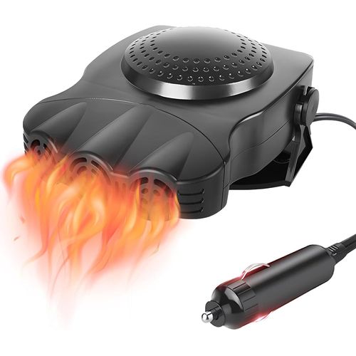 Chauffage Et Ventilateur De Refroidissement Portable Pour Voiture 12 V 200 W - Prise Allume-Cigare, Ventilateur De Refroidissement, Dégivreur De Pare-Brise, Antibuée, Chauffage Rapide