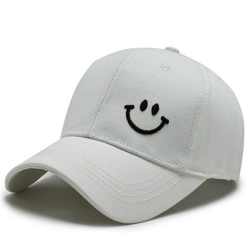 Casquette De Baseball (Blanche), En Coton, Anti-Soleil, Unisexe, Ajustable, Style Hip-Hop, Pour L'été