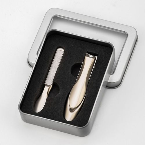 Lot De 2 Coupe-Ongles, Coupe-Ongles Japonais Avec Lime À Réservoir Intégrée, En Acier Inoxydable, Convient Aux Hommes, Femmes, Enfants, Pieds Et Mains.