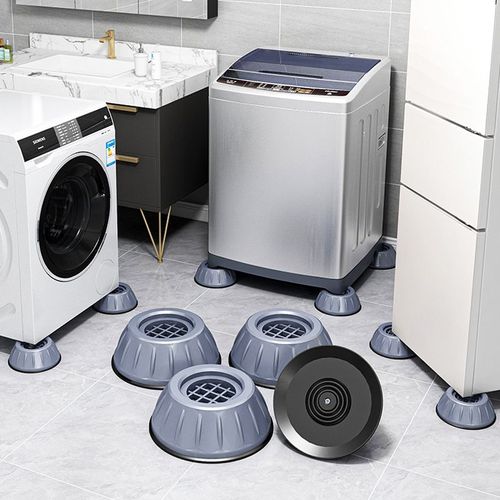 Tapis anti-vibrations pour machine à laver, 8 pièces, anti-bruit, support universel pour machine à laver et sèche-linge (diamètre inférieur 9 cm)