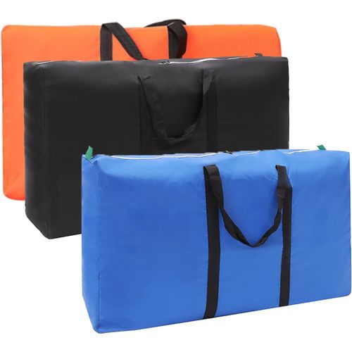 Kalanka-Sac Stockage Vetement 3 Pièces Sac Déménagement Sac De Rangement Couette,Grand Sac Pliables Pour Housse De Couette, Linge De Lit,Grand Sac Cabas Multi-Usages (Noir)