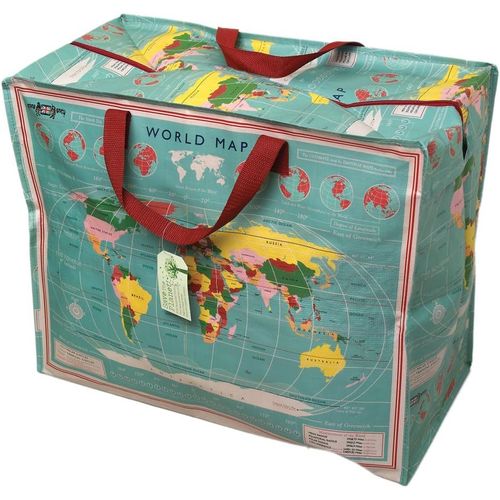 KALANKA-Dotcomgiftshop Grand Sac de Rangement Jumbo Bag Carte du Monde Earth