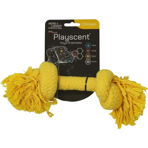 Kalanka-, Corde À Mâcher Pour Chien, Résistante Et Durable, Parfum Poulet Attractif, Idéale Pour Le Jeu Et L'interaction, 25 Cm, Couleur Assortie, Modèle Playscent